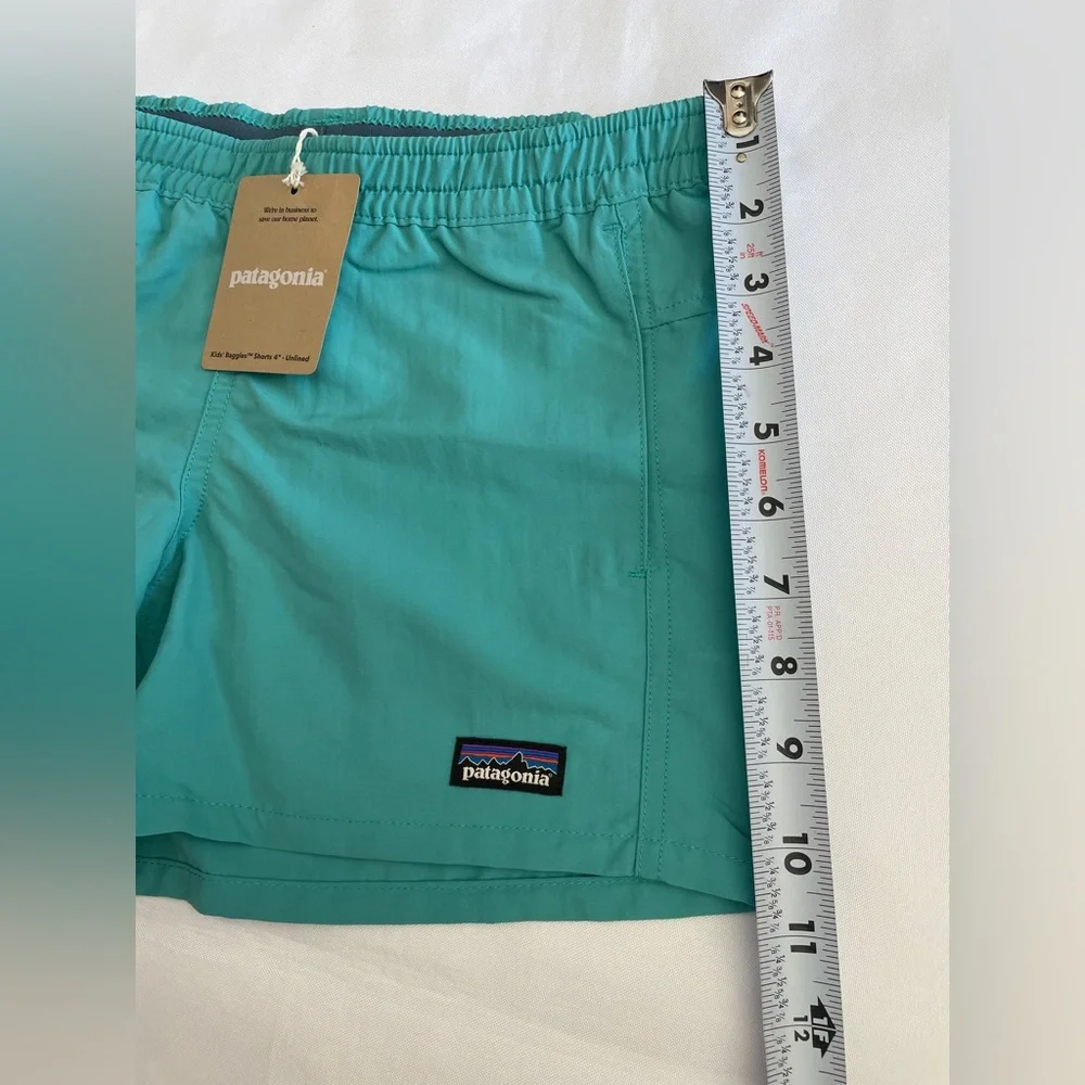 Patagonia Baggies 4" Shorts Kids' Size L/12 Subtidal Blue SP24 - Picture 2 of 9